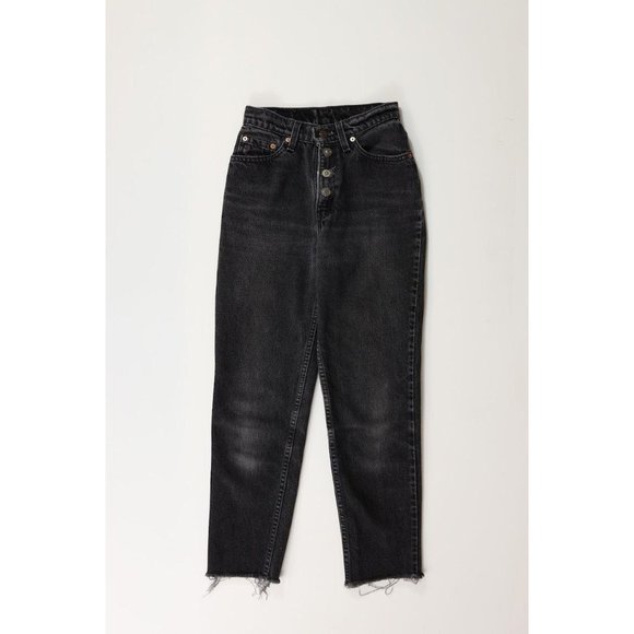 Vintage 90s Levi's 751 Custom Raw Tapered Fit Jean - Picture 1 of 12